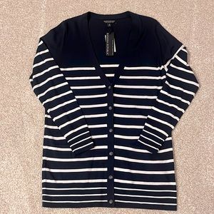 COPY - Banana Republic stripe merino wool cardigan. Medium. New!